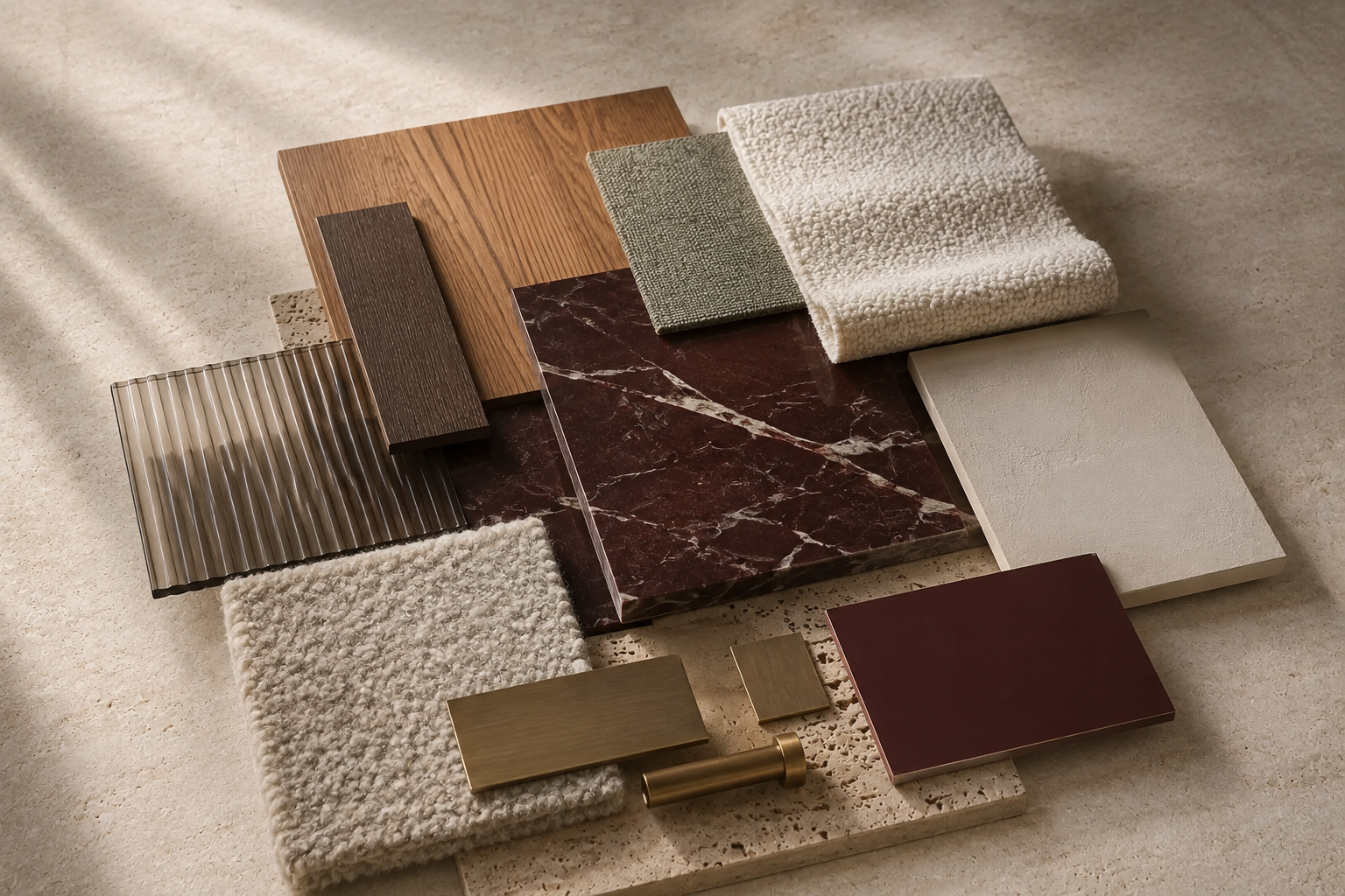 Material selection for the Vīlandes 09 apartment