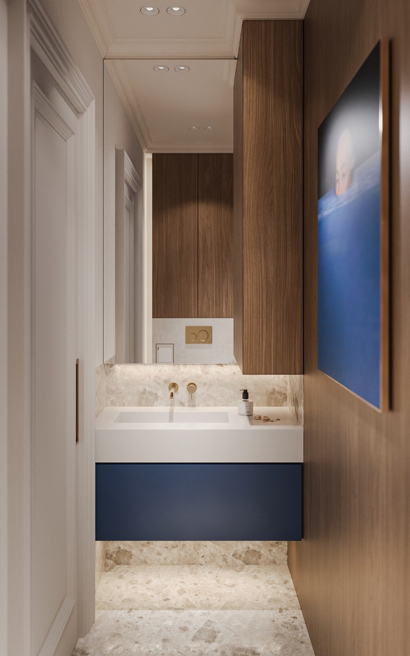 Guest bathroom vanity