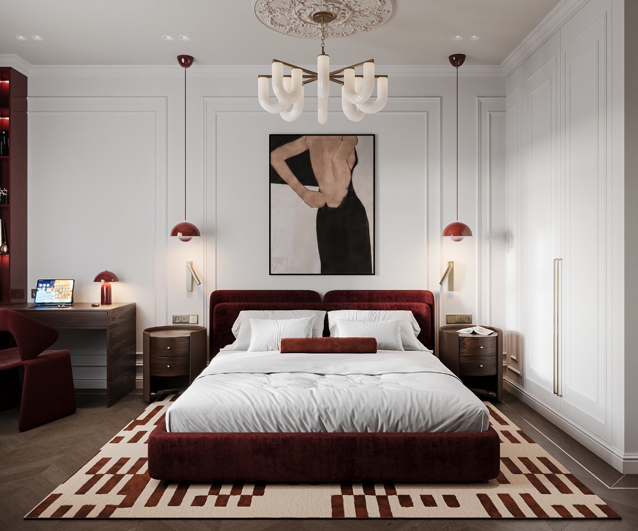 Full bedroom view